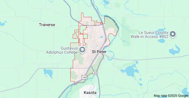 St. Peter, MN Cleaning Service Area